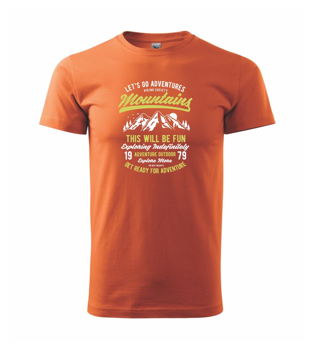 Trička pro horolezcov - Let's Go Adventure - Klasické pánske tričko vyššej gramáže