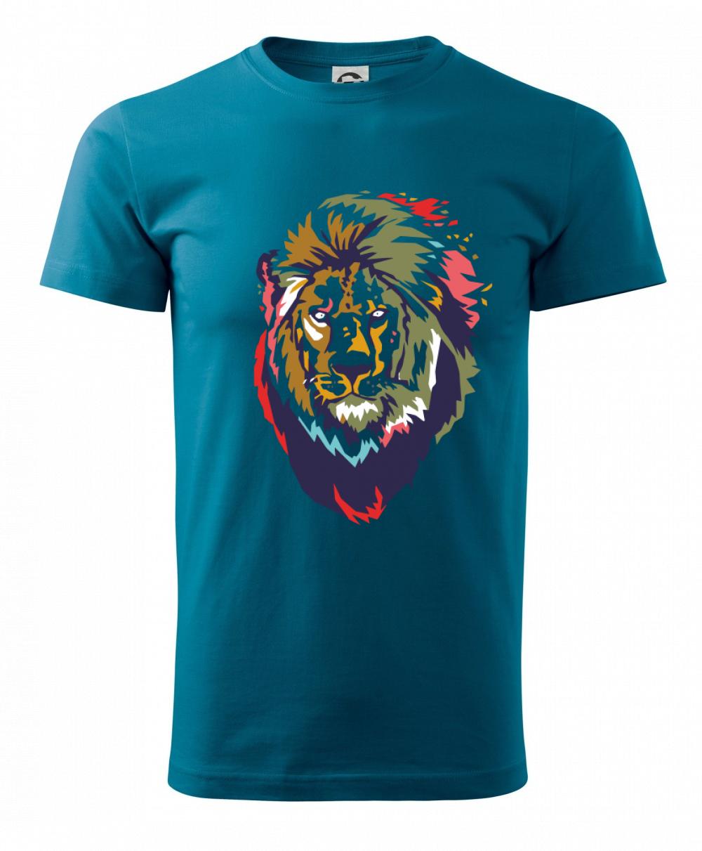 Hlava leva kreslená jednoduchá Hlava leva kreslená jednoduchá