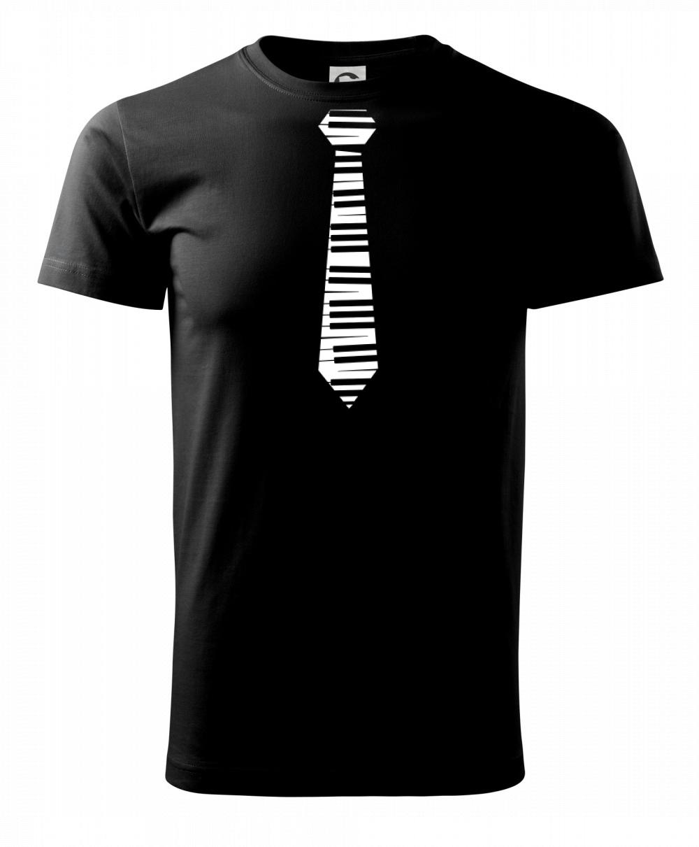Kravata piano - Klasické pánske tričko vyššej gramáže
