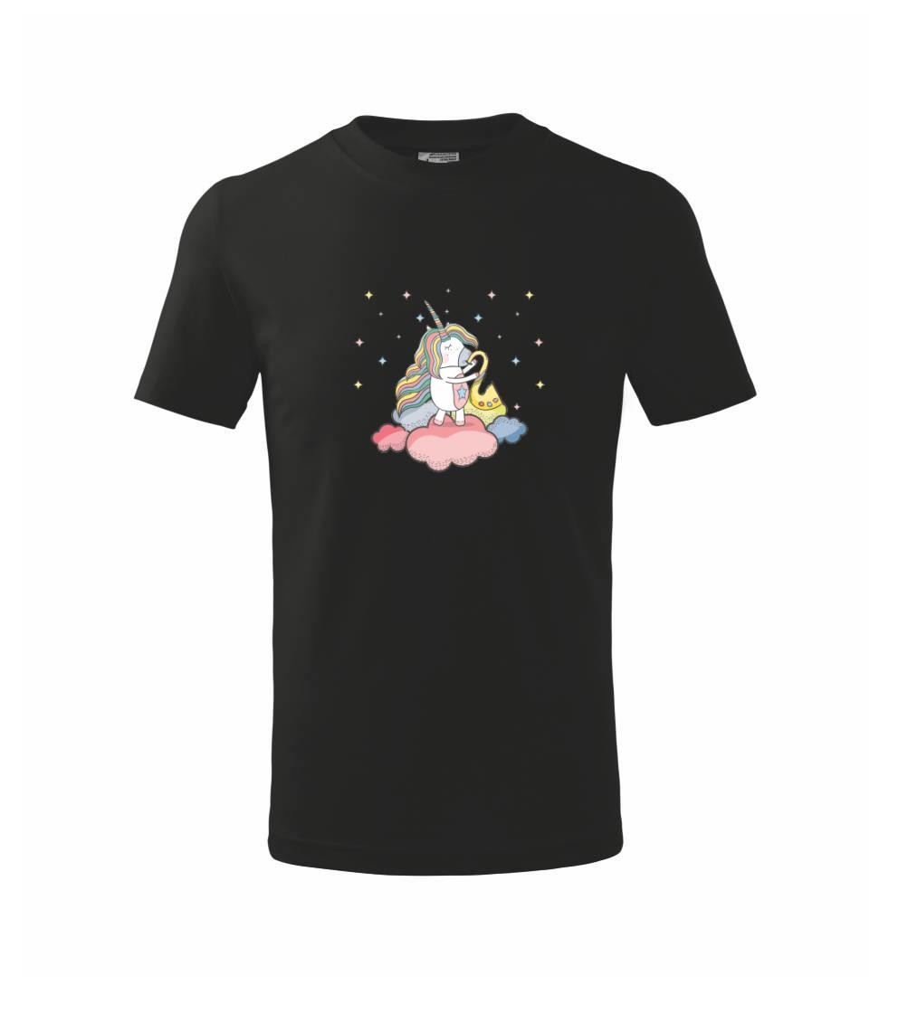 Tričká s jednorožcom - Saxofón jednorožec - Tričko detské bavlnené