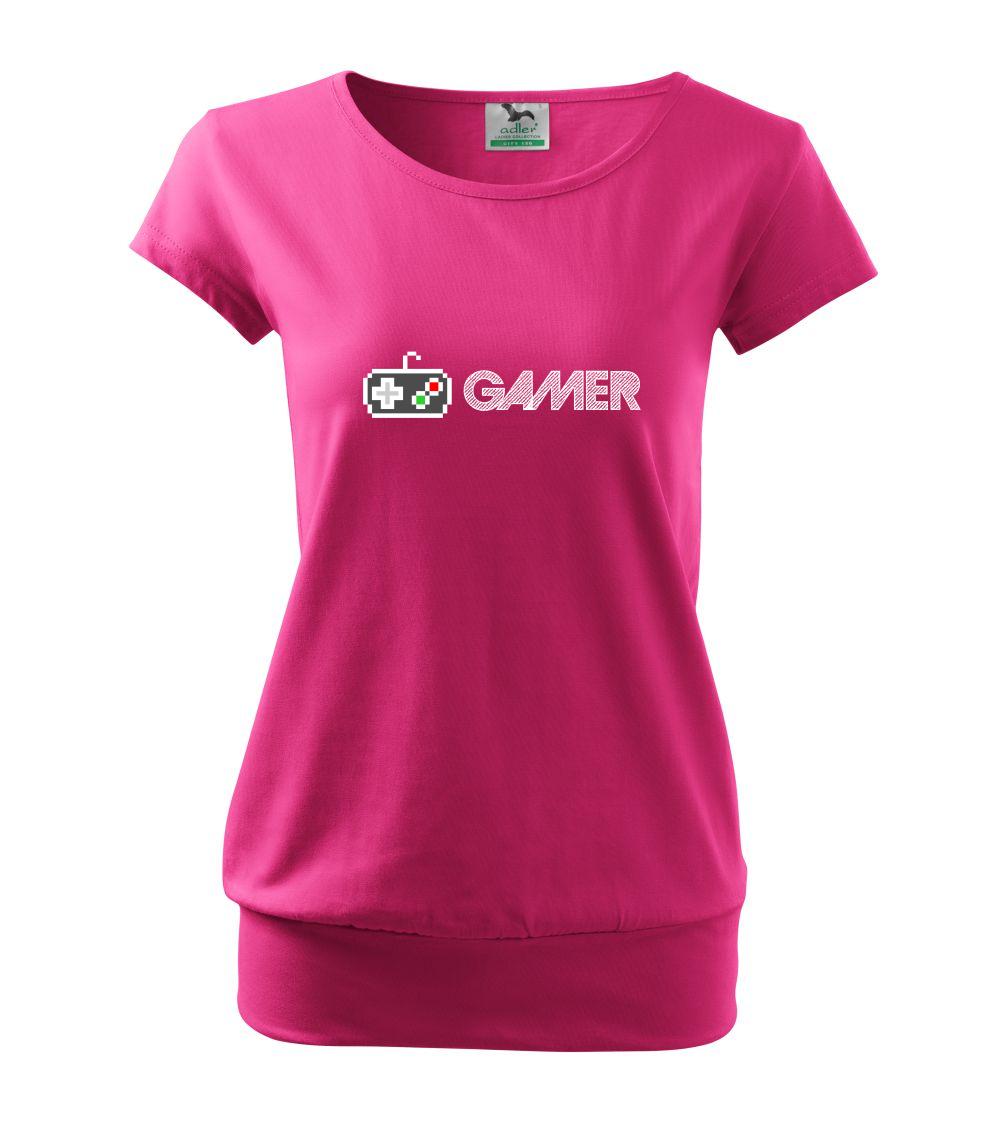 Tričká pre ajťákov - Gamer - ikona gamepad - Voľné tričko city