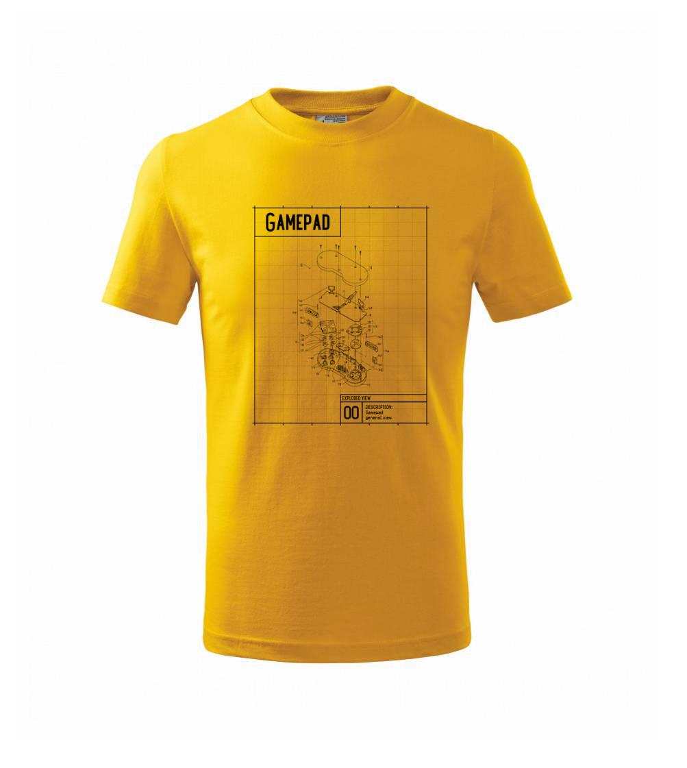 Nákres Gamepad rozobratý