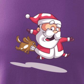 Santa so zahryznutým psom