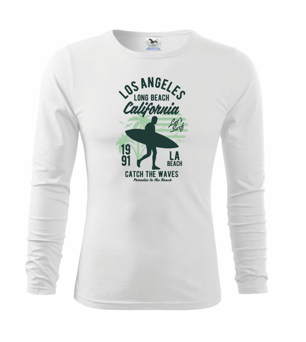 Surferske tričká - Los Angeles Long Beach - Tričko detské Long Sleeve