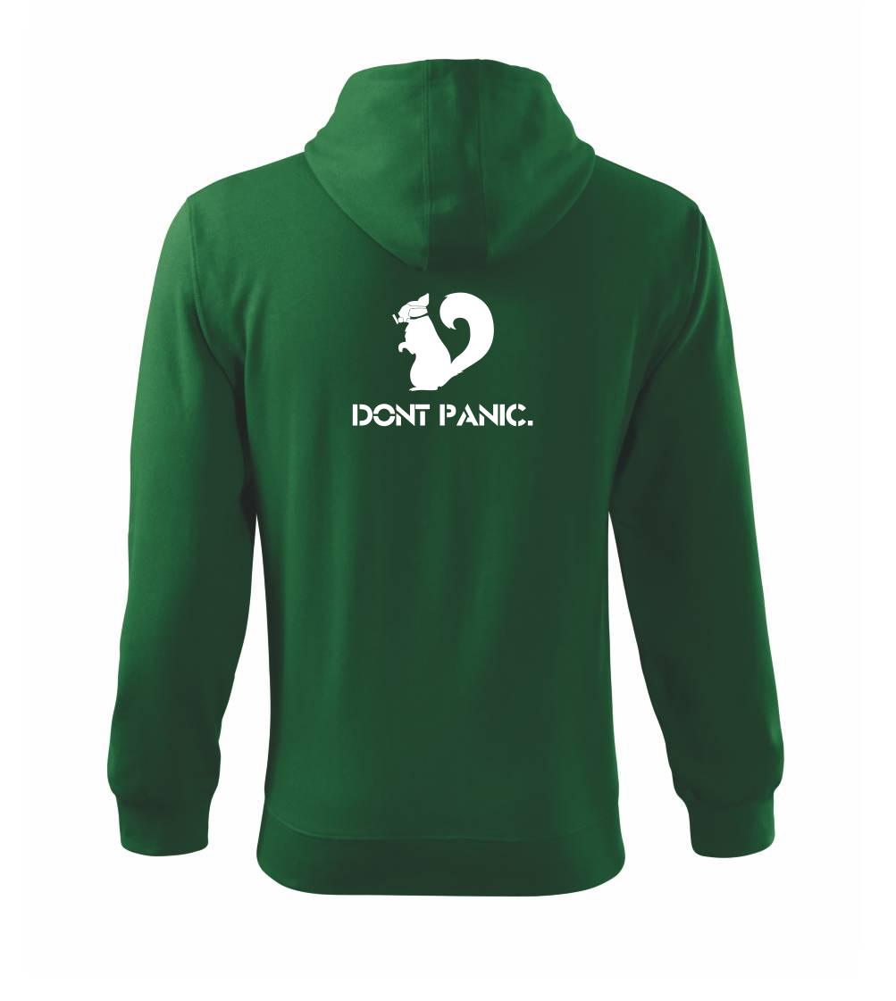 Dont panic - Mikina s kapucňou na zips trendy zipper