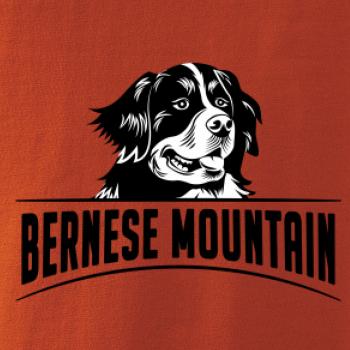 Bernese mountain - hlava a nápis