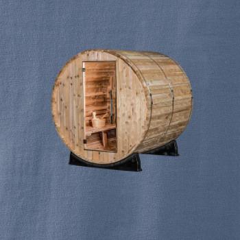 Vonkajšia sauna z boku Vonkajšia sauna z boku