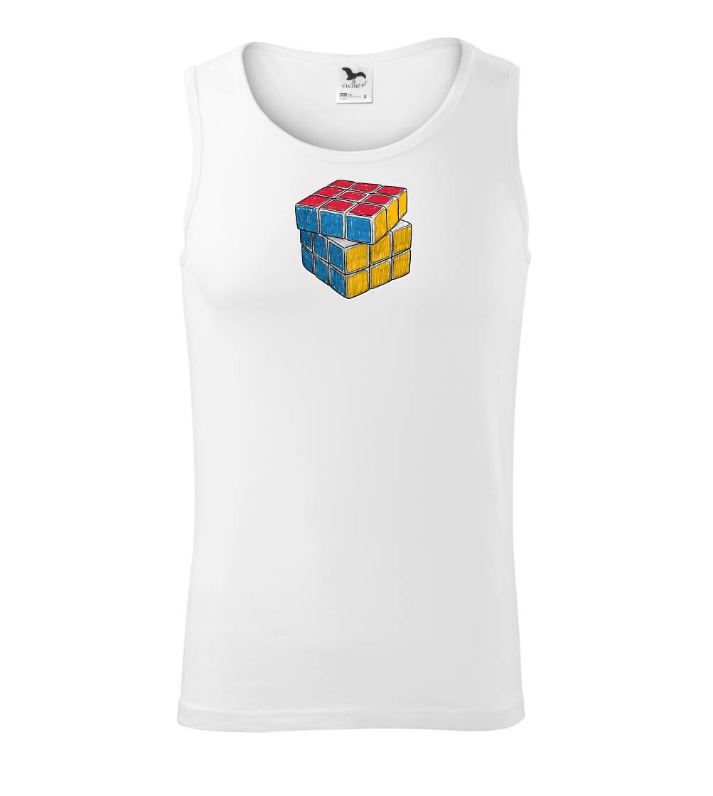 Rubikova kocka kreslená Rubikova kocka kreslená