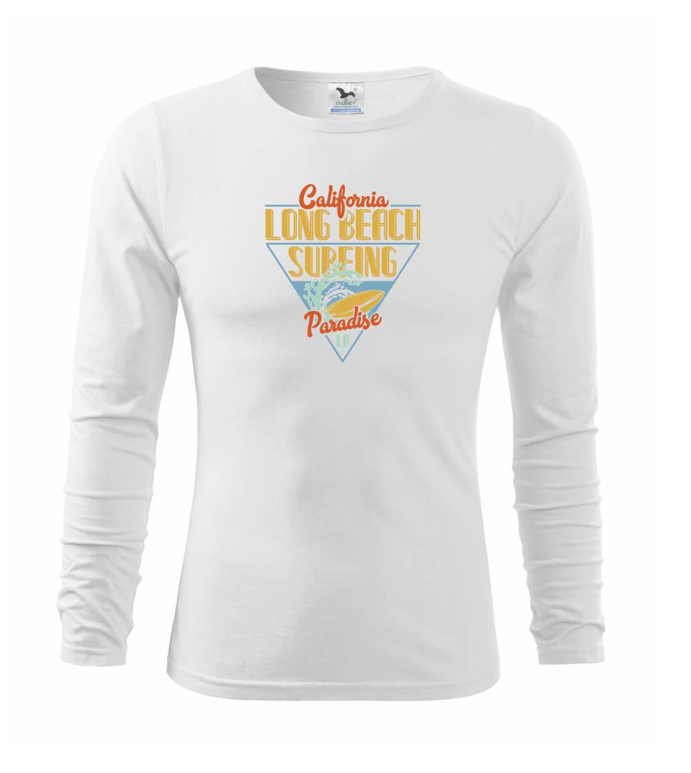 Surferske tričká - California Long Beach Paradise - Tričko detské Long Sleeve