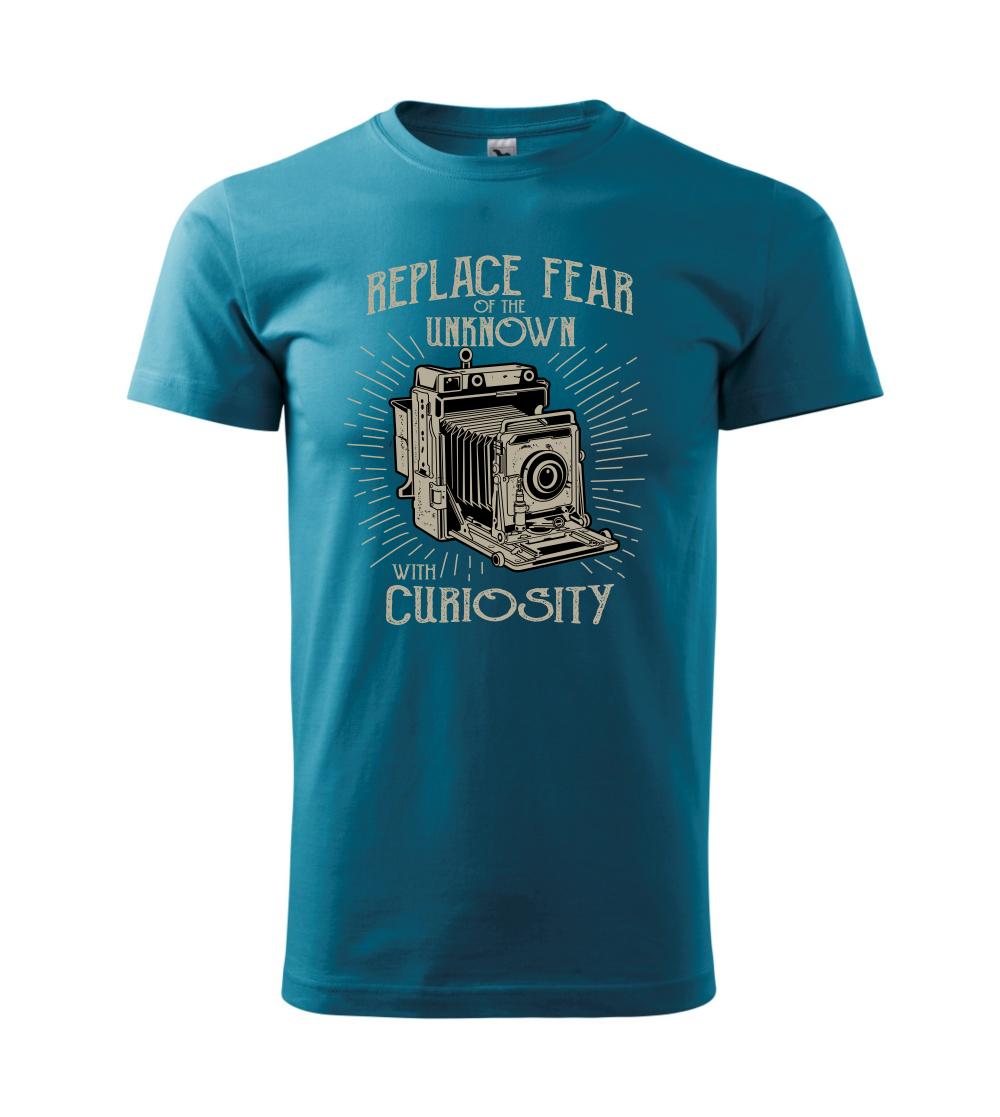 Tričká pre fotografov - Replace Fear - Klasické pánske tričko vyššej gramáže