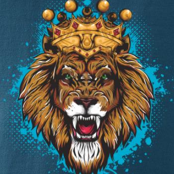 Lev kreslený s korunou