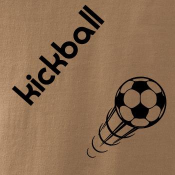 Kickball nápis šikmo