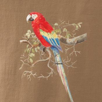 Papagáj  na listnatom strome