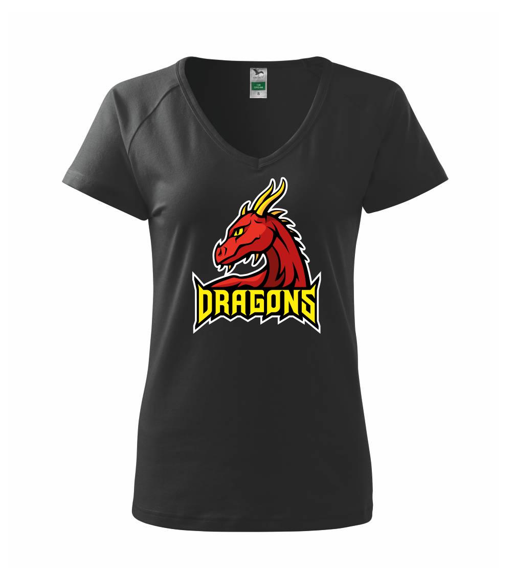 Tričká pre fotografov - Dragons - logo týmu červené (Hana-creative) - Tričko dámske Dream