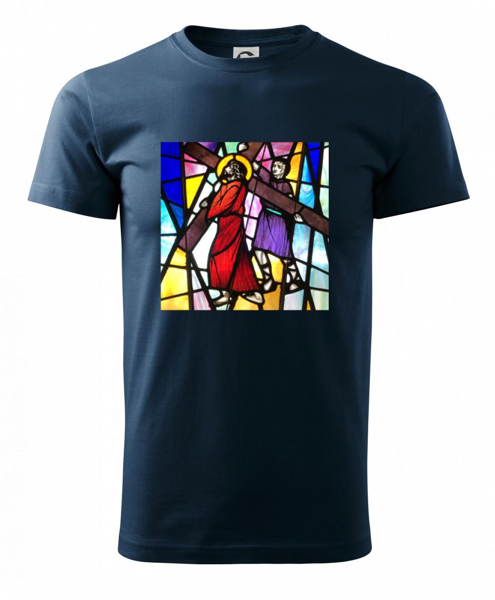 Vitráž - Ježiš a kríž Vitráž - Ježiš a kríž