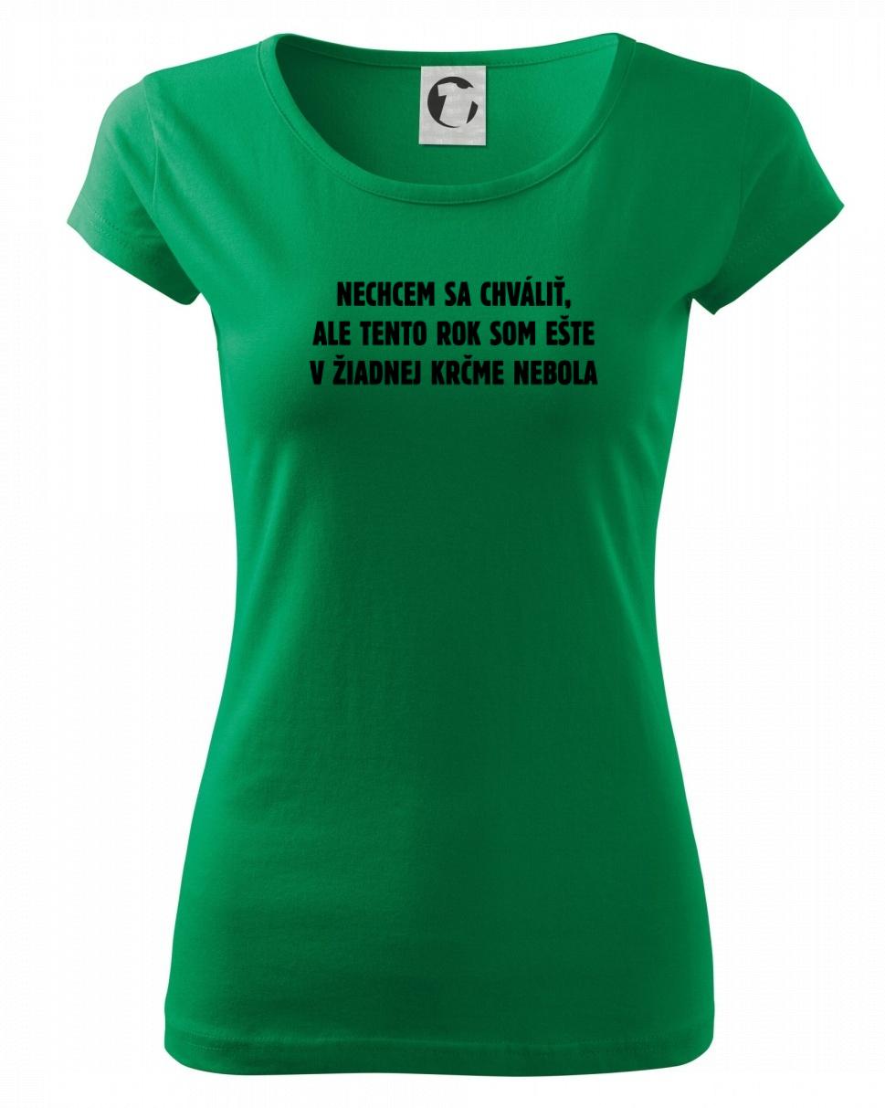 Tričká na párty - Tento rok som ešte nebol v krčme - Dámske tričko Pure