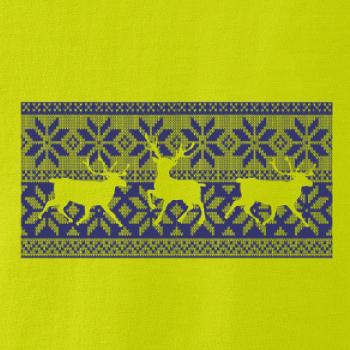 Jeleň vo vianočnom vzore