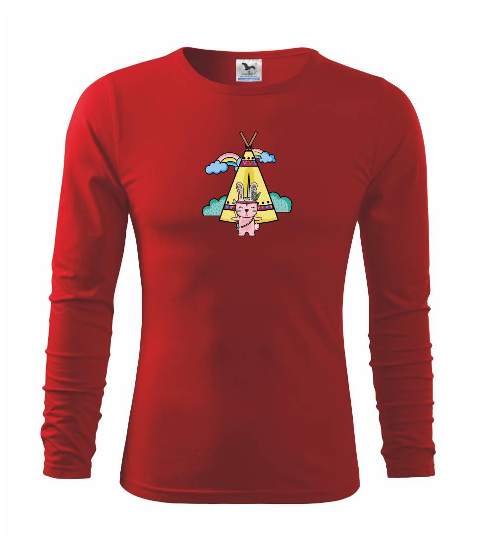 Tričká so zvieratami - Indiánsky zajac - Tričko detské Long Sleeve