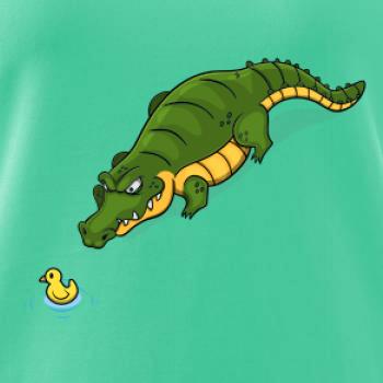 Krokodíl zelený s kačičkou