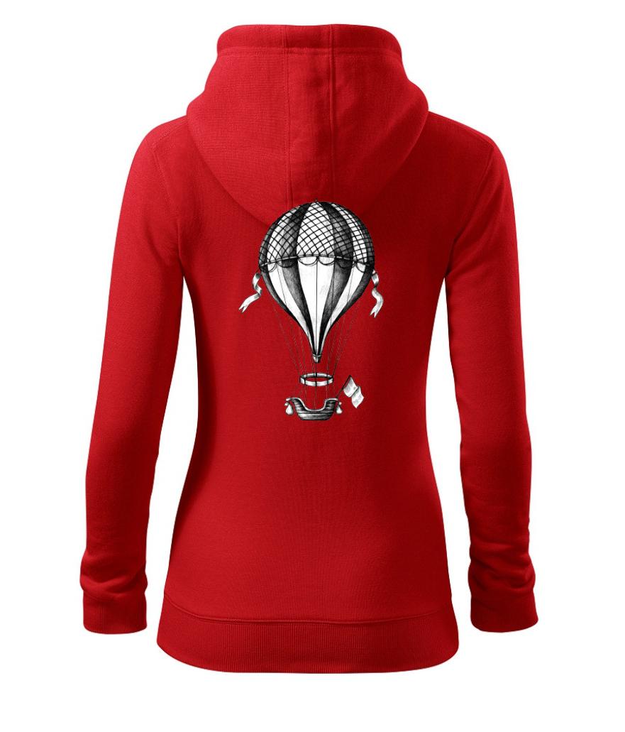 Teplovzdušný balón kreslený Teplovzdušný balón kreslený