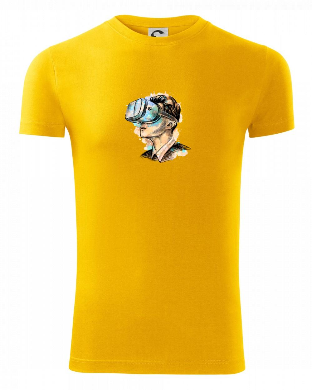 Tričká pre ajťákov - Retro virtuálna realita - Viper FIT - Pánske zúžené tričko