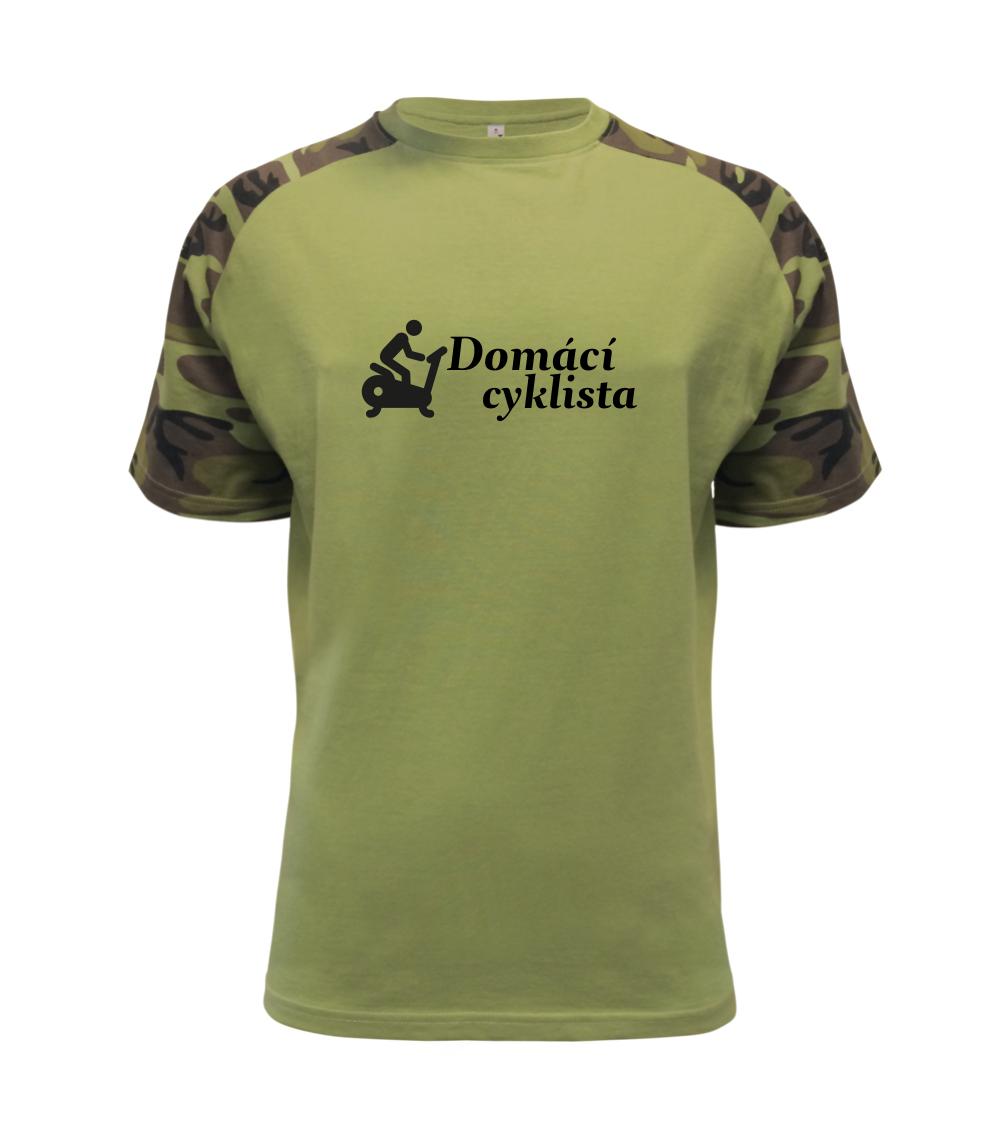 Tričko ako darček pre cyklistu - Domáci cyklista - Raglan Military
