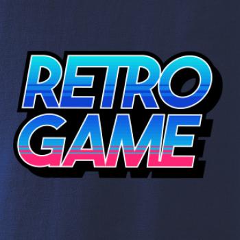 Retro game nápis farebný
