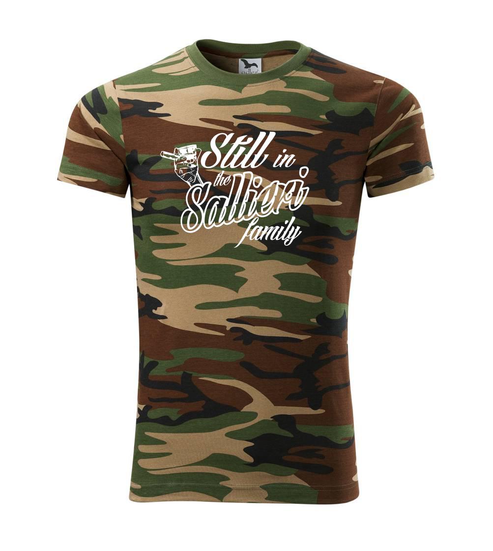 Tričká pre ajťákov - Still In The Sallieri Family - Army CAMOUFLAGE