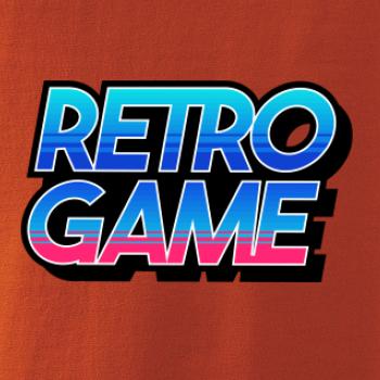 Retro game nápis farebný