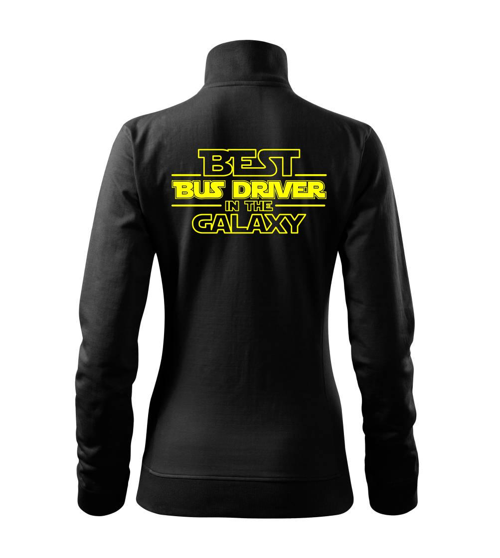 Tričká s vlakmi a autobusmi - Best bus driver in galaxy - Mikina dámska Viva bez kapucne