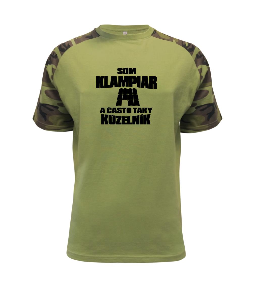 Vtipné tričká do práce - Klampiar kúzelník - Raglan Military