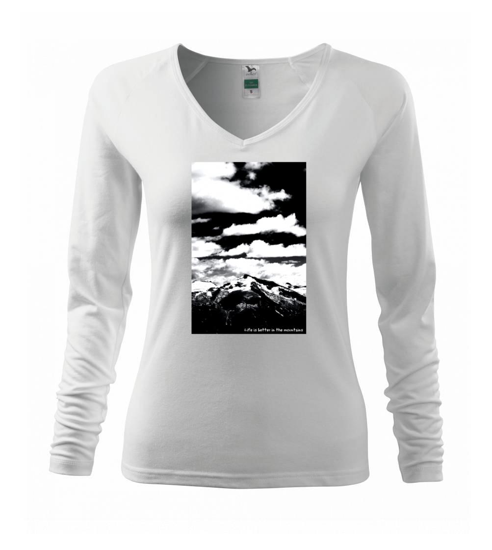 Trička pro horolezcov - Hory - Life is better in the mountains - Tričko dámske Elegance