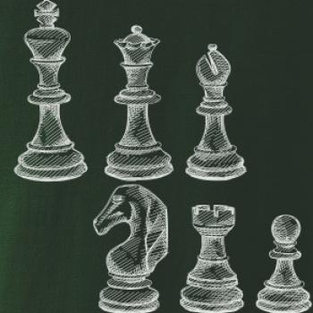 Šachové figurky kreslené