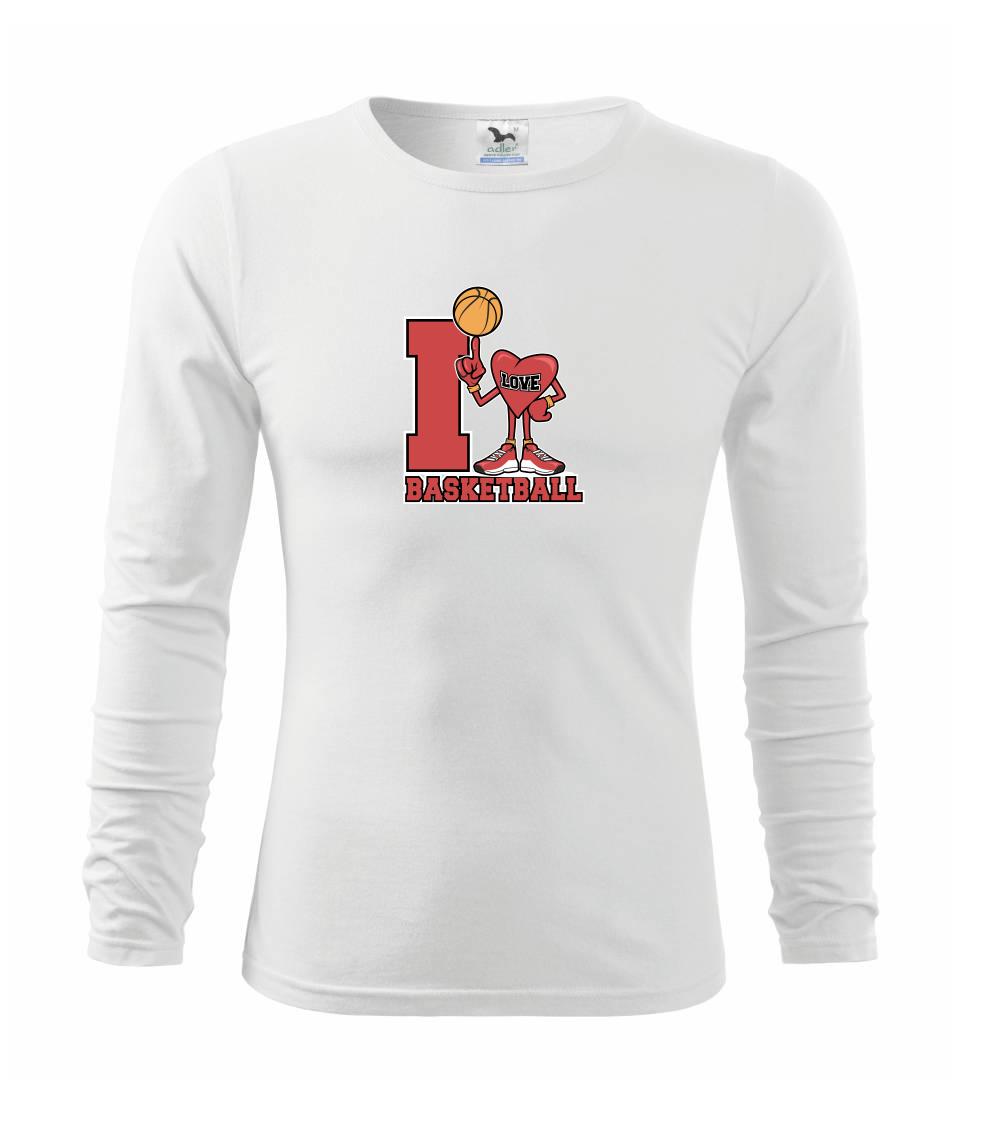 Basketbalová tričká - I love basketball - Tričko detské Long Sleeve