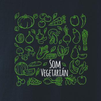 Som vegetarián - zelenina vo štvorci