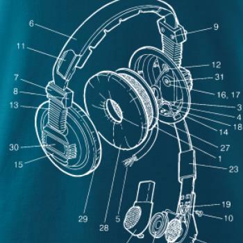 Nákres slúchadlo pre pilota