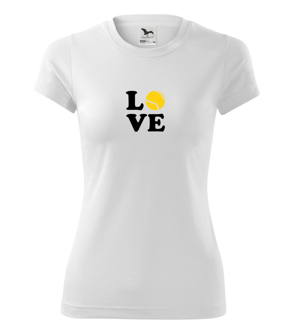 Tričká na tenis - Tenis love - Dámske Fantasy športové (dresovina)