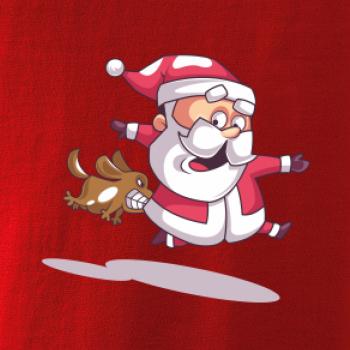 Santa so zahryznutým psom