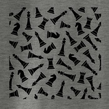 Šachové figúrky vo štvorci