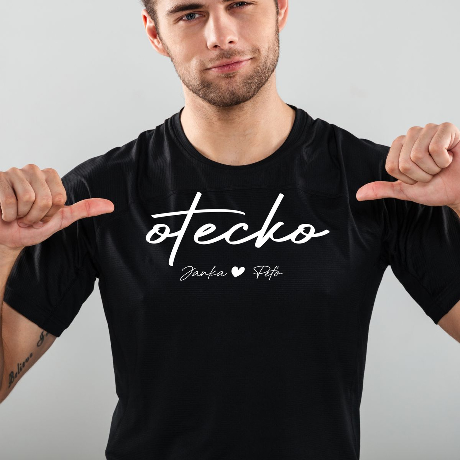 Otecko - tričko s menami deti