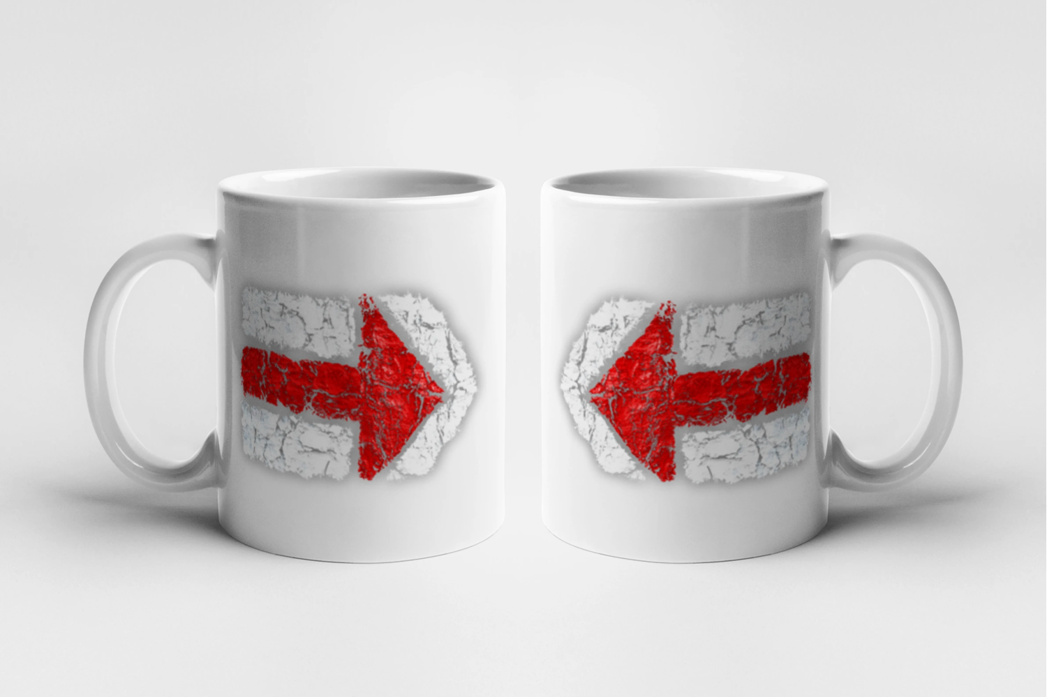 Trička na kempovanie - Párová turistická značka červená - Párový hrnček