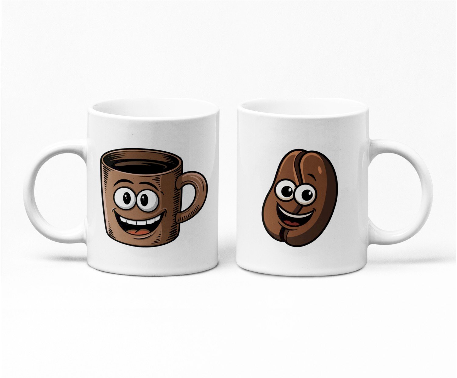 Tričká pre zamilovaných - Parové tričko - Hrnček a káva - Párový hrnček