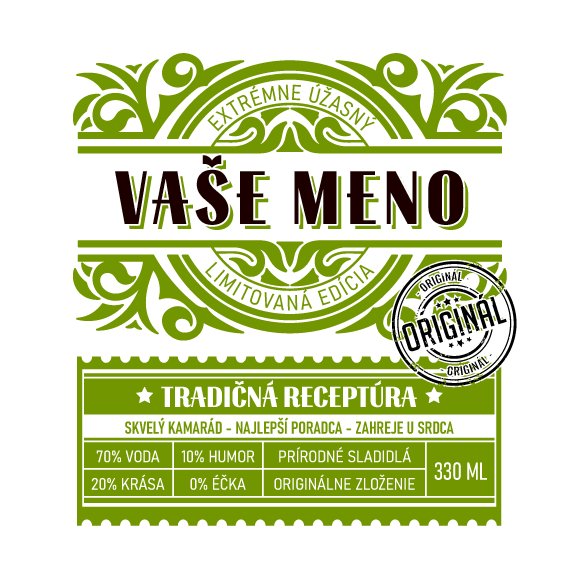 Hrnček - Vaše meno - zelený SK