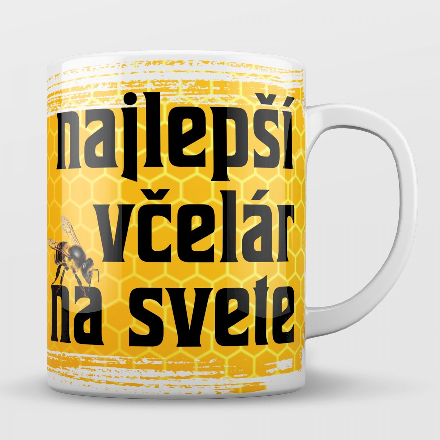 Veselé a vtipné hrnčeky s potlačou - Hrnek - Najlepší včelár na svete - Hrnček