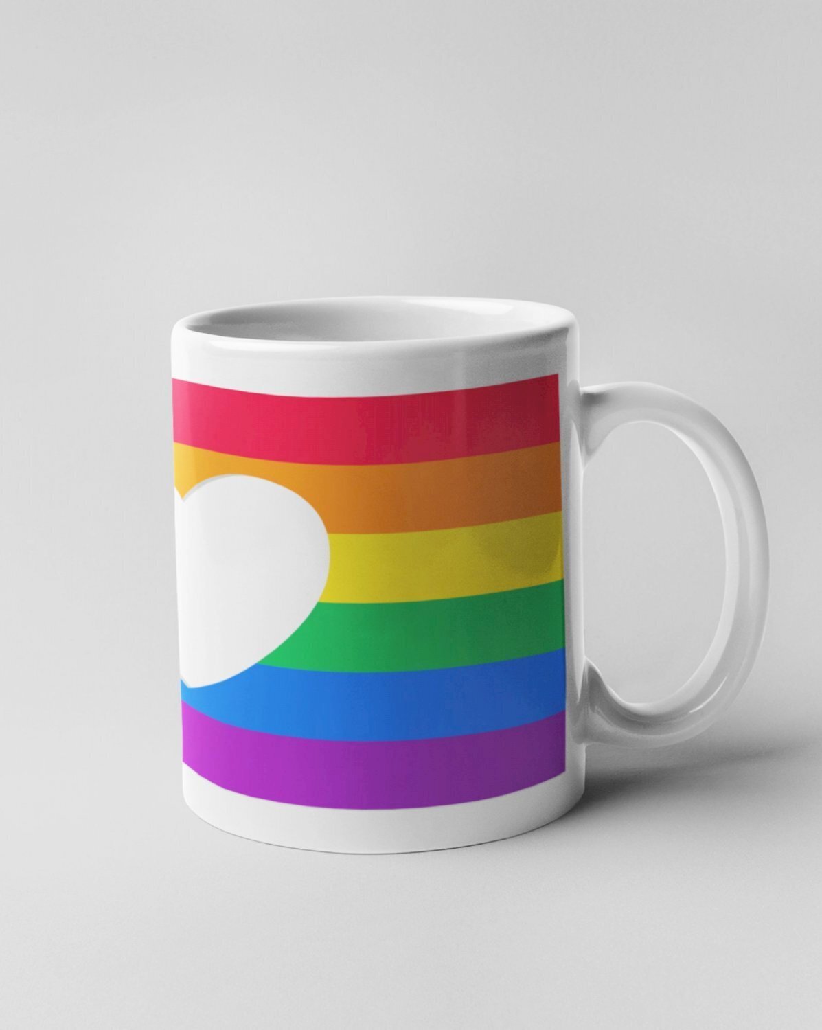 Tričká pre LGBT a Queer komunitu - Hrnček - LGBTQ srdce - Hrnček