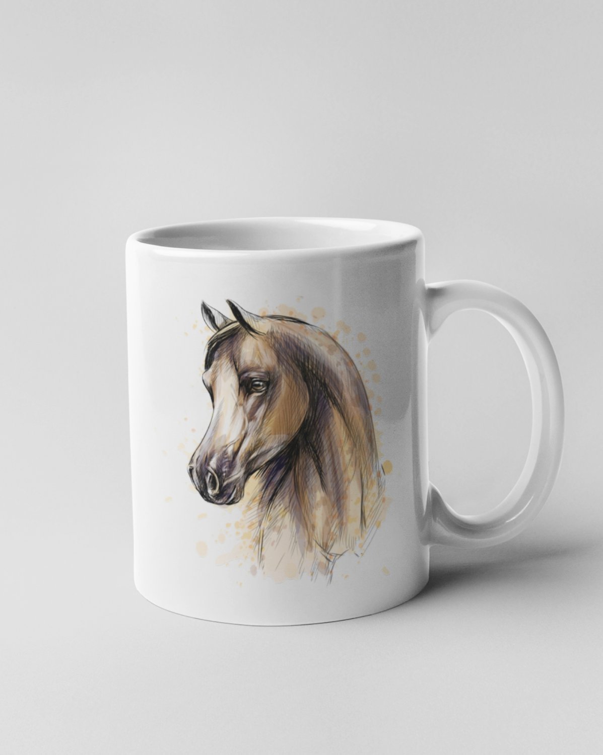 Tričká s koňmi - Hrnek - Koňská hlava - Hrnček