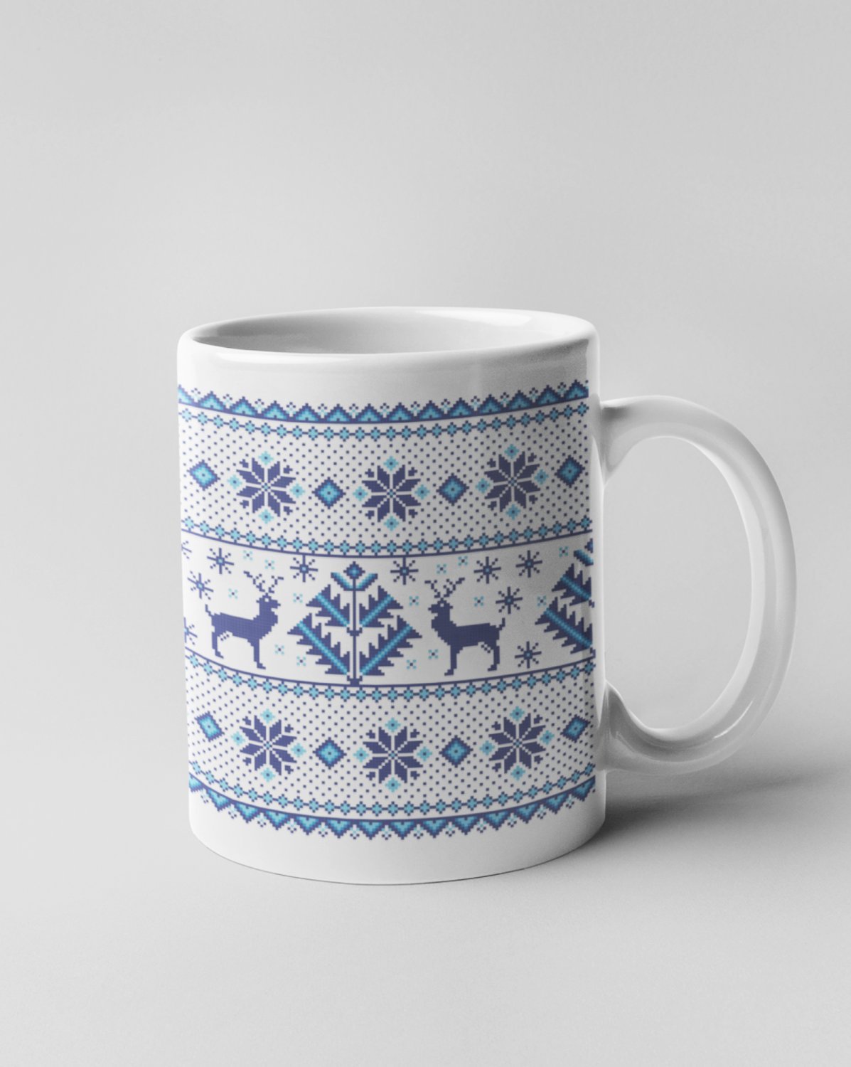 Vianočné tričká - Hrnek - Vianočný hrnček soby - Hrnček