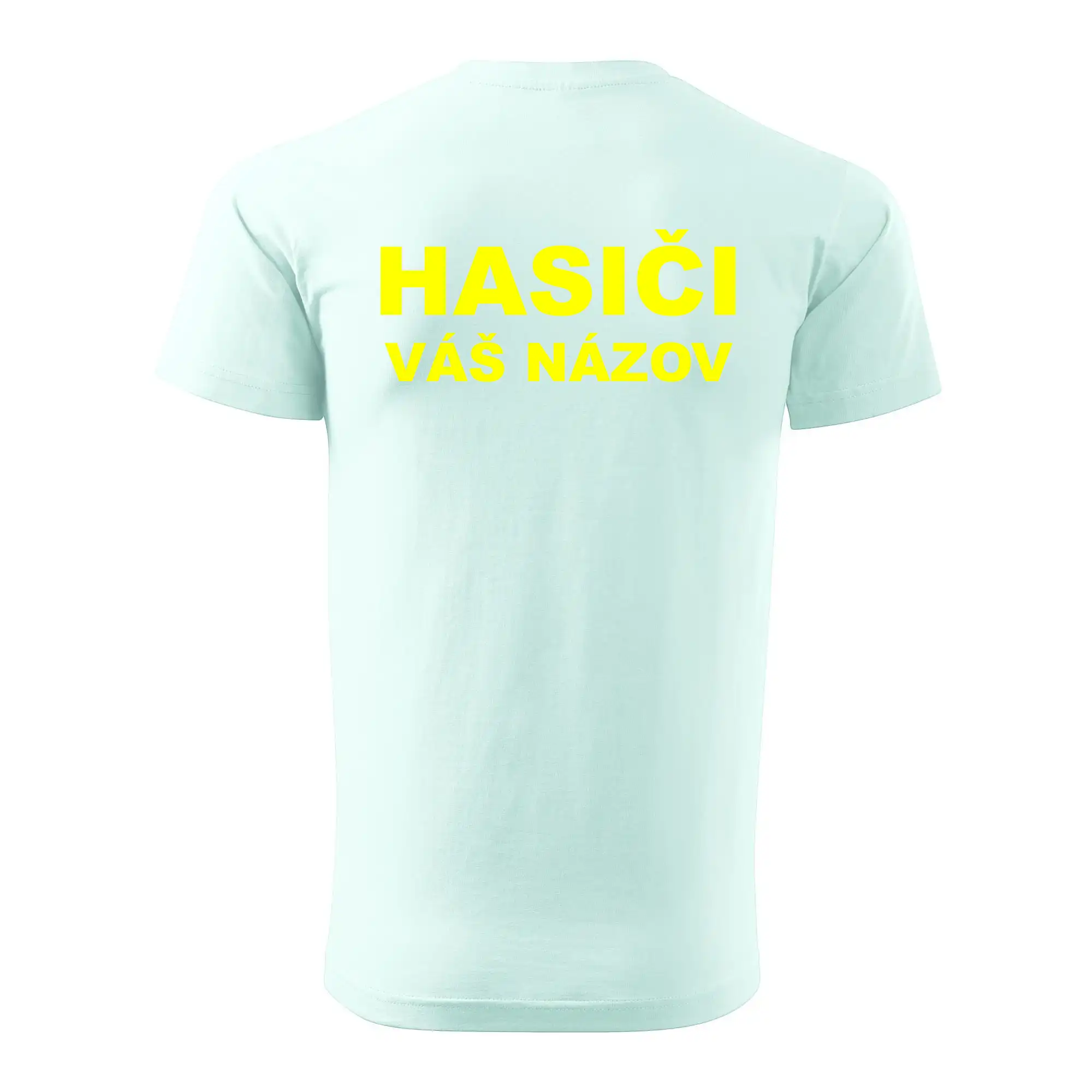Hasiči - žltý nápis - váš názov zboru