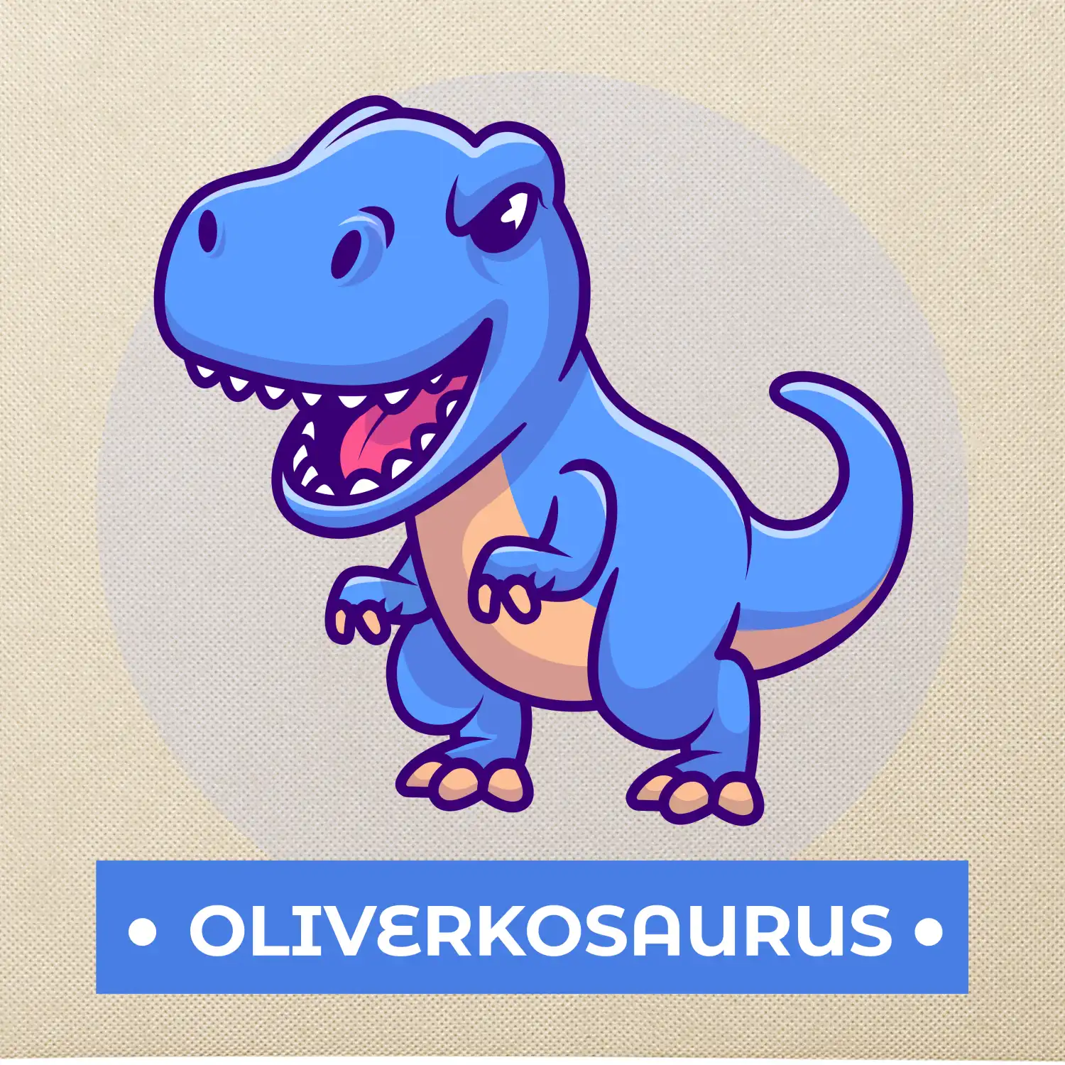 Dinosaurie mená - modrý dinosaurus SK