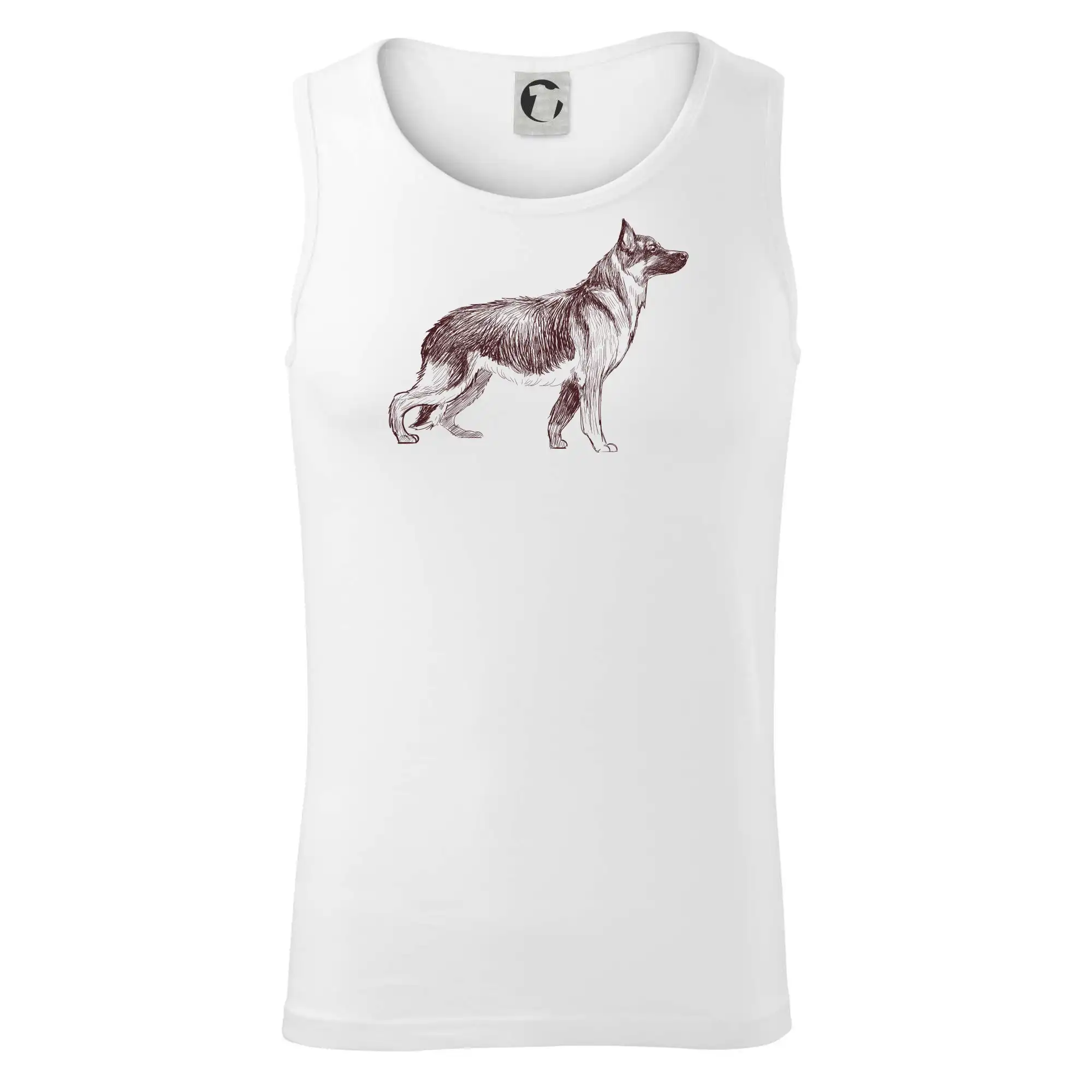 Německý ovčák -  kreslený skica